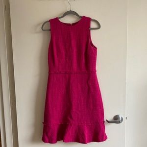 Raspberry Pink JCrew Tweed Dress